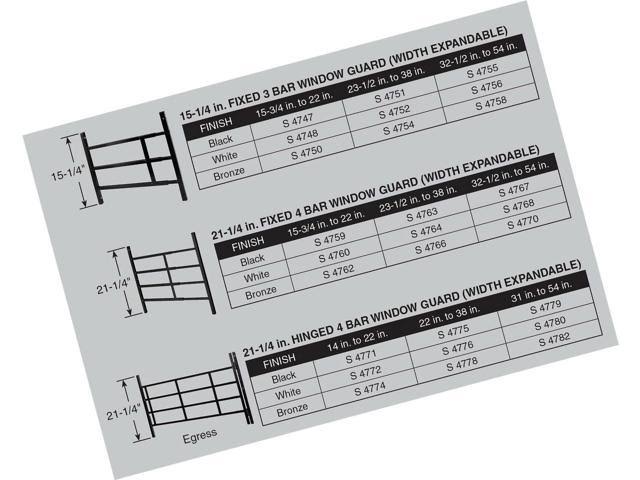 Fixed Adjustable Child Safety Window Guard K7026