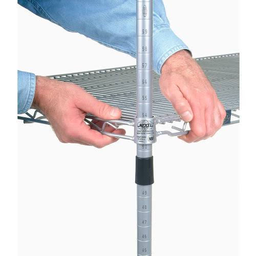Silver Wire Shelving 30 x 18 x 74 in. D516