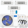 30,000 BTU 3 Zone Ceiling Cassette Ductless Air Conditioner and Heat Pump W4842