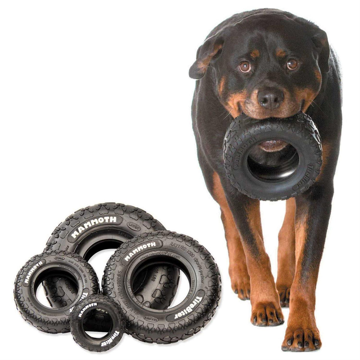 Rubber Tire Dog Toy Medium A624592