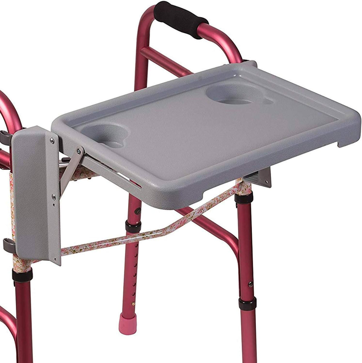 Folding Walker Tray with Two Cup Holders, 16 x 11.8 (Pack of 3) V687