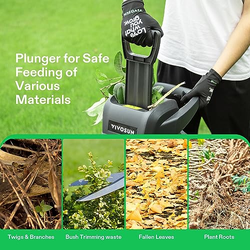 15-Amp Electric Wood Chipper Shredder with 50L Collection Bag H72748
