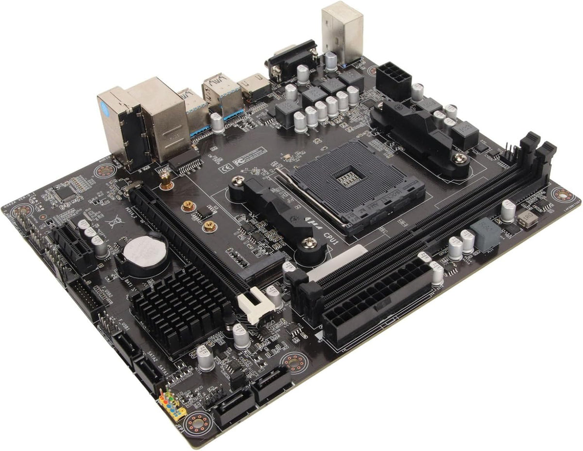 AMD A520 M ATX Motherboard, AM4 M.2 NVME USB3.0 Dual Channel DDR4 Memory PCIe X16 SATA 6Gbs Desktop Motherboard T38563