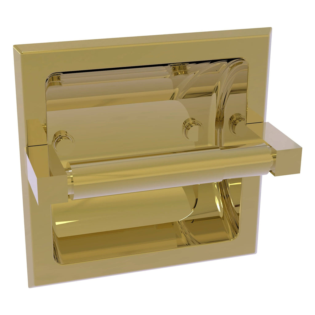 Recessed Toilet Paper Holder Unlacquered Brass B3988