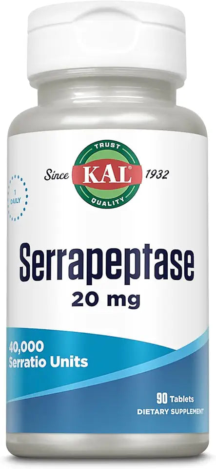Serrapeptase 20 mg Digestive Enzymes 90 Tablets I90565