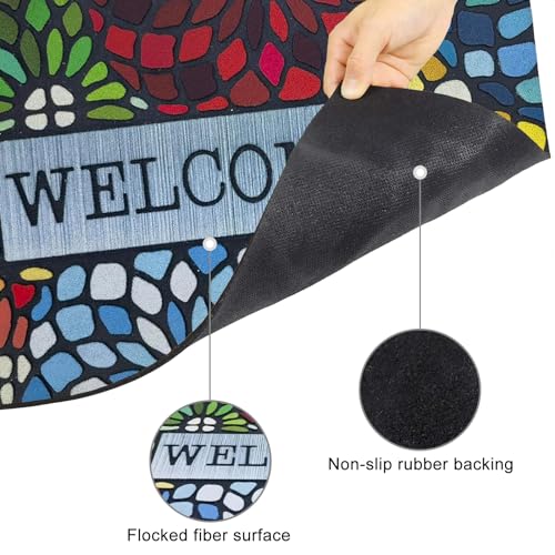 Colorful 18x 30 Inch Non Slip Rubber Doormat Y2185