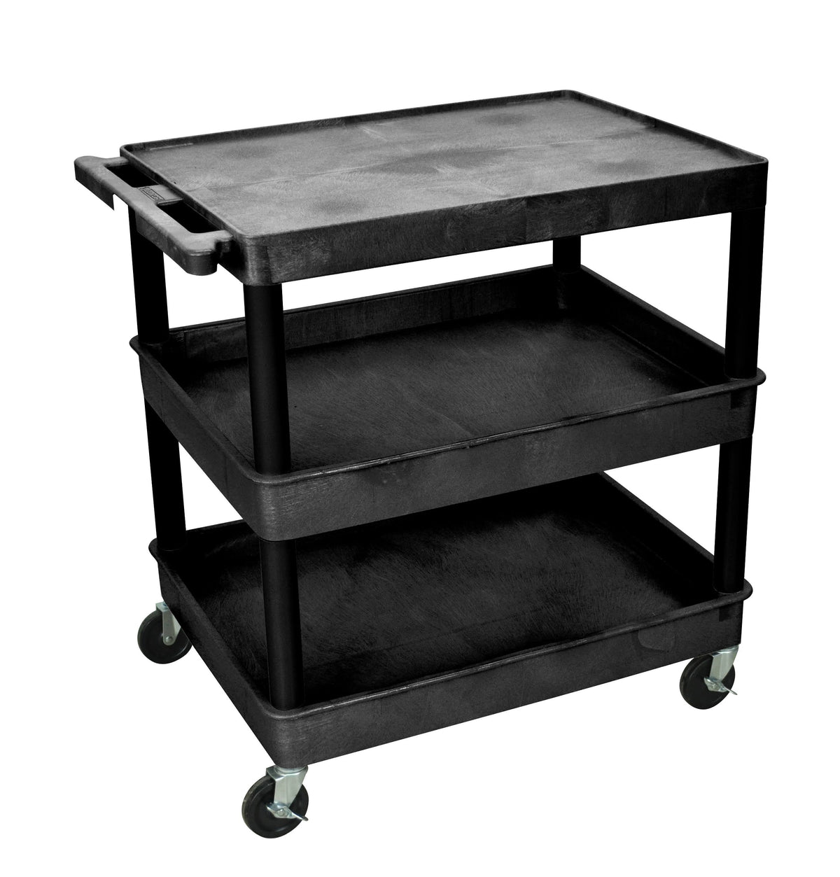3 Shelf Black Tub Cart G687500