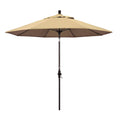 9 Feet Fiberglass Market Umbrella Collar Tilt Bronze/Pacifica/Beige A510983