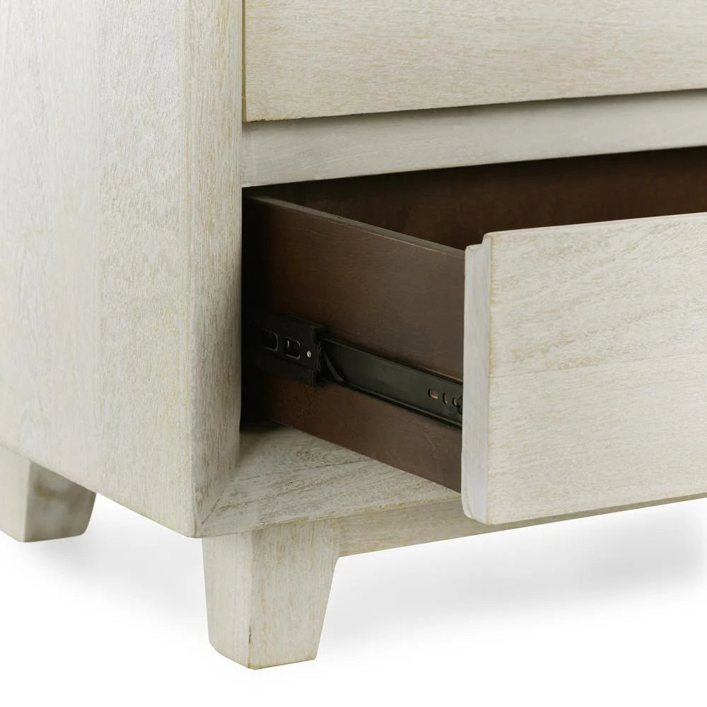 Two-Drawer Mango Wood Nightstand K7982