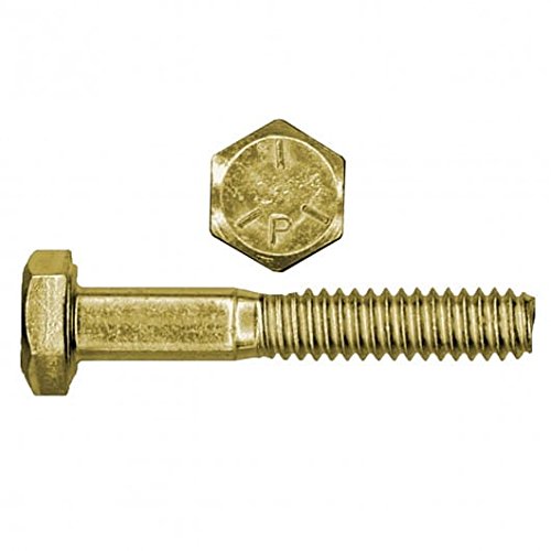 5/8-11 x 3 1/4 Hex Cap Screw Grade 5 Zinc Yellow Plated Steel, 25 pcs U47661