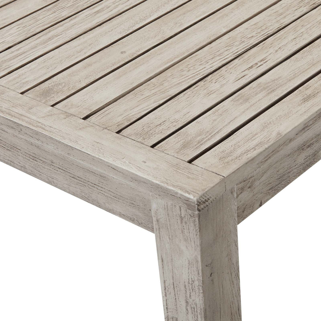 Light Grey Wood Rectangular Side Table S7236