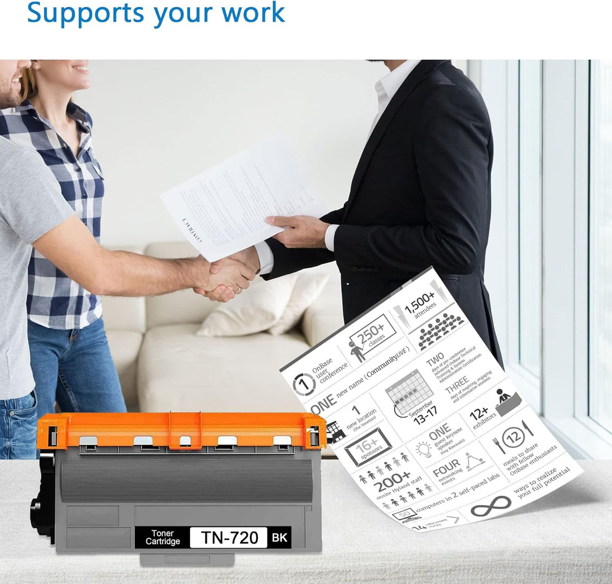 TN720 Toner Cartridge for Brother HL-5440D Printers Y8613