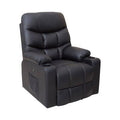 Power Lift Recliner Sofa with Vibration Heating and Cup Holders USB Port Side Pocket B1195