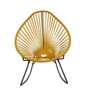Black/Caramel Rocker Chair F82410