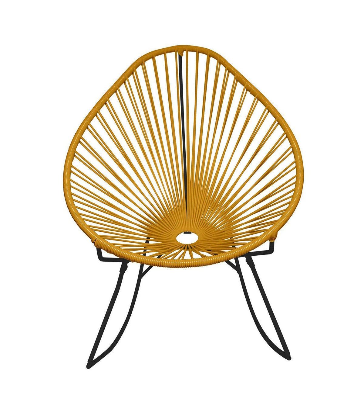 Black/Caramel Rocker Chair F82410