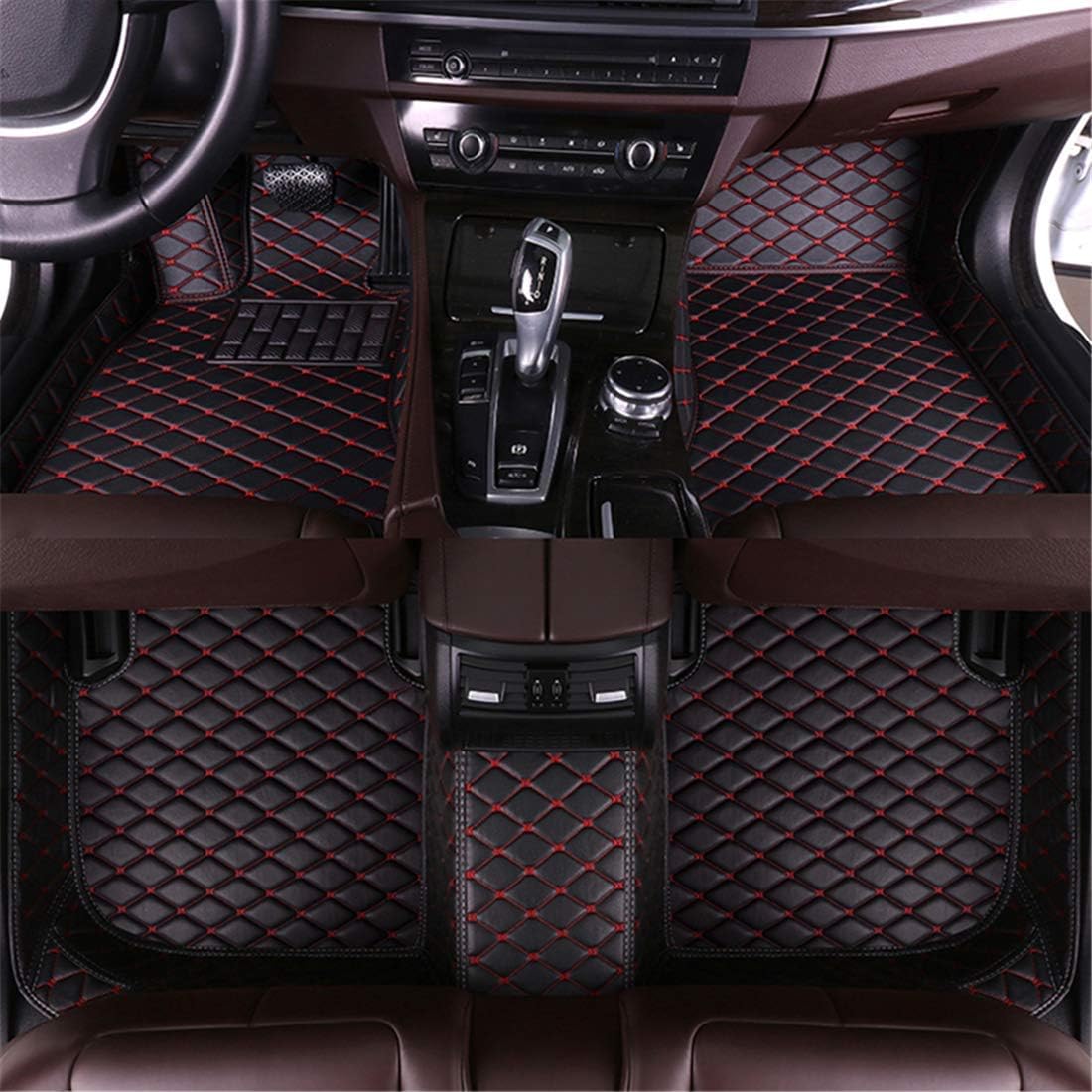 Black Red Car Floor Mats S561