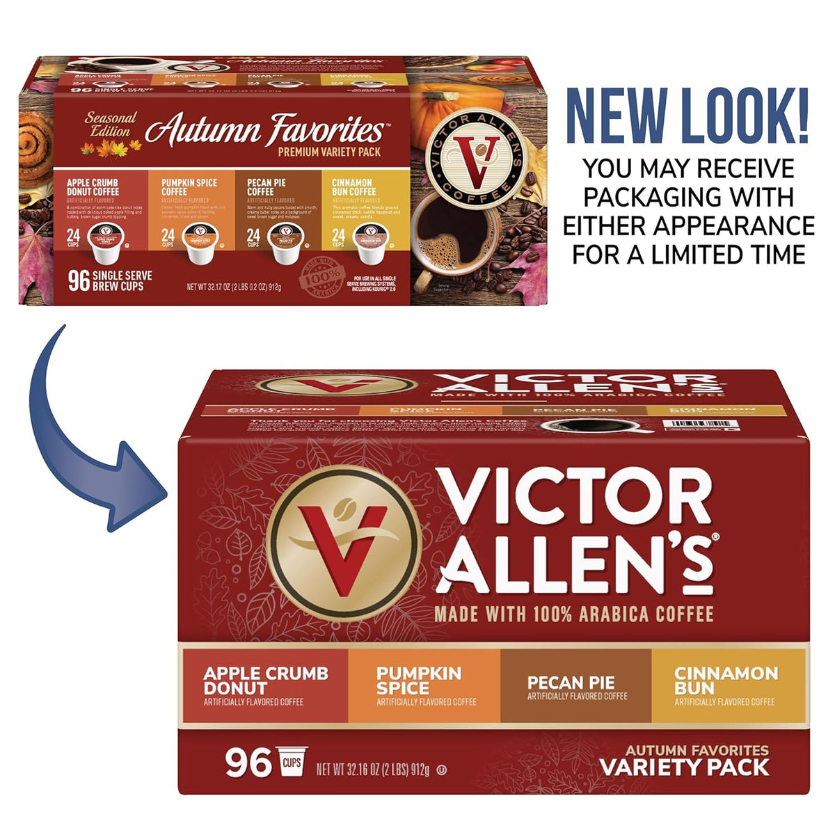 Autumn Favorites Variety Pack Coffee Pods, 96 Count R62402