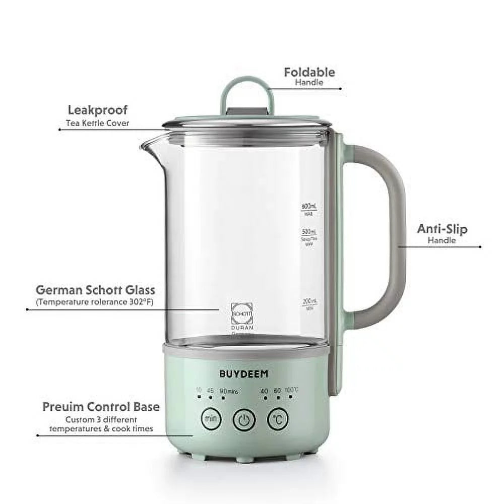Travel Electric Kettle, 0.6L, Greenish J67618