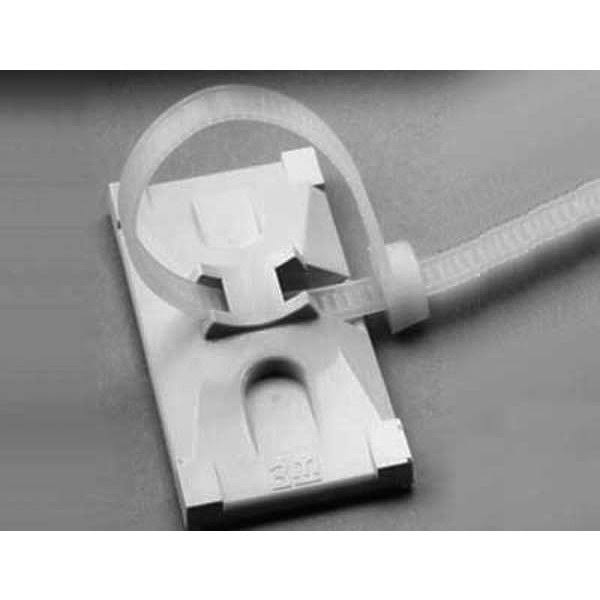 Black 2-Way Adhesive Cable Tie Mounting Base T47200