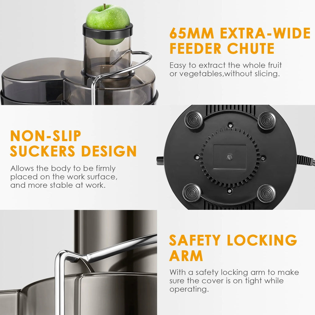 Juicer Extractor 3 Speeds Stainless Steel BPA Free I98210