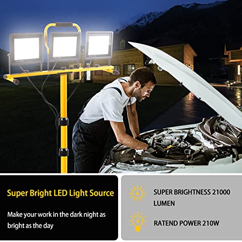 21000 Lumen LED Work Light with Adjustable Tripod Stand J2589