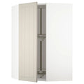 Corner Wall Cabinet with Carousel, White/Stensund Beige, 26x15x40 J903