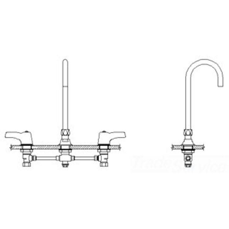 Two Handle Widespread Lavatory Faucet N81823