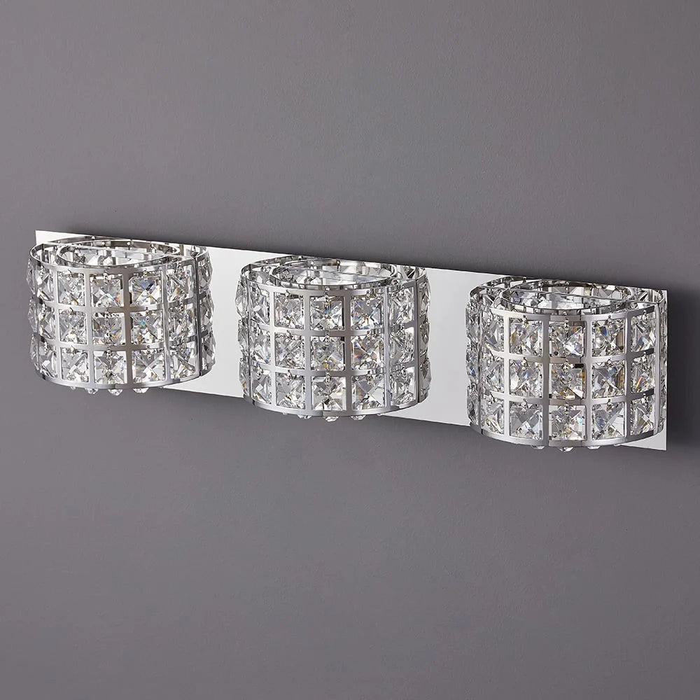 Chrome 3-Light Bath Vanity Wall Light H411