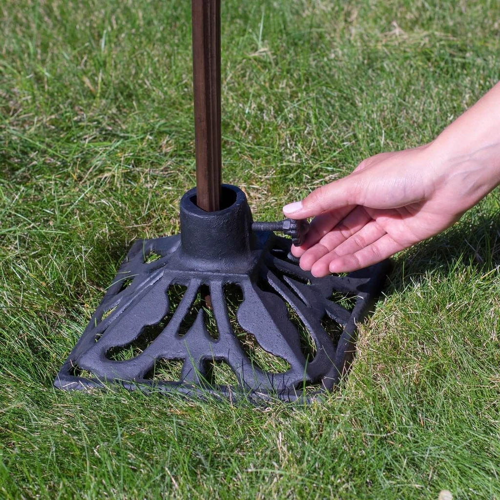 9 inch Cast Iron Black Torch Stand C477