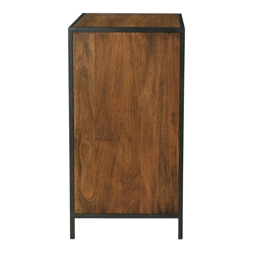 Walnut Storage Cabinet with 3 Drawers F488120