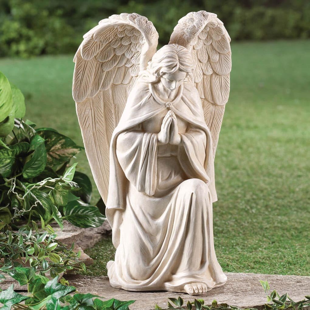 White Resin Angel Statue 16 inch Y40072
