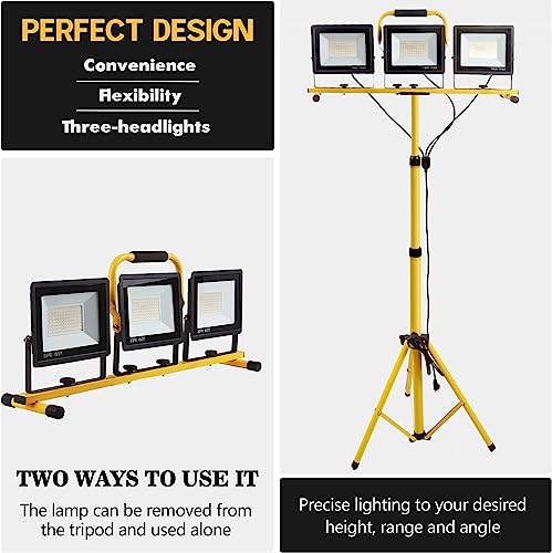 21000 Lumen LED Work Light with Adjustable Tripod Stand J2589