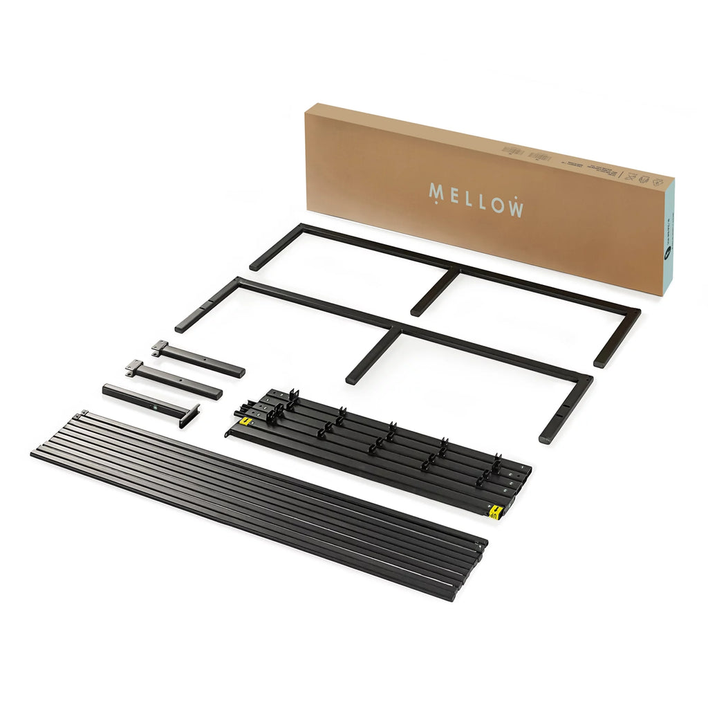 14" Black Metal Platform Bed Frame W444518