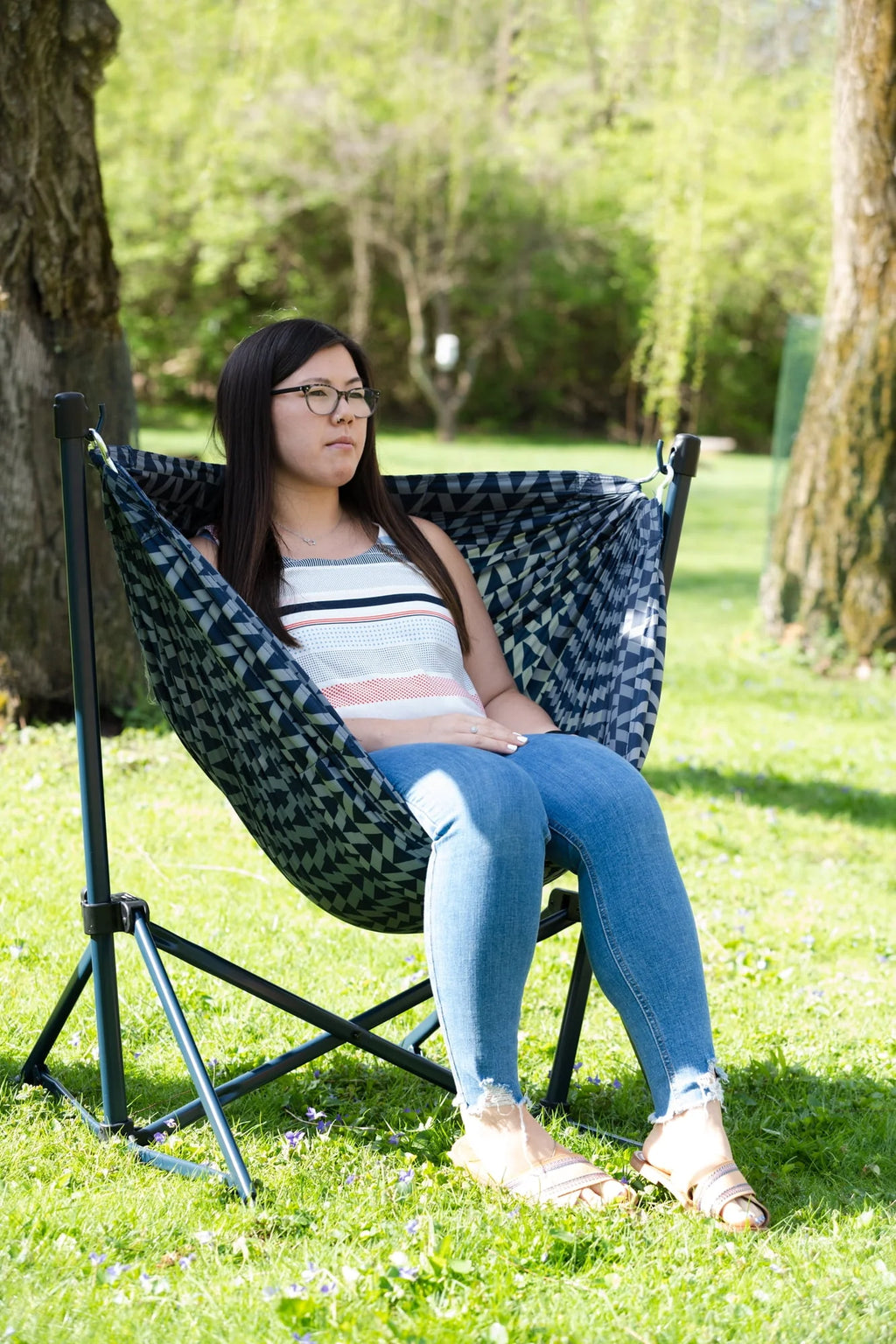 Portable Nylon Hammock Camping Chair N113