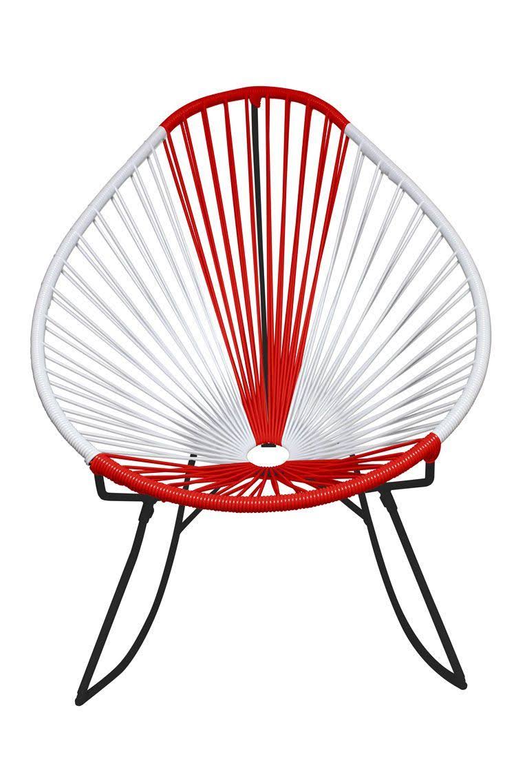 Black/Caramel Rocker Chair F82410