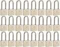 24 Pack Brass Keyed Alike Padlock with Long Shackle R57968