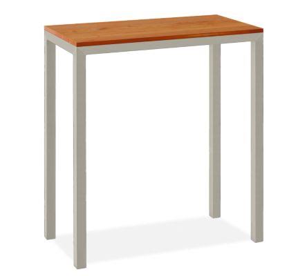 Cherry Top Bar Table with Taupe Base U624823