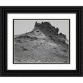 24x19 Black Ornate Wood Framed Double Matting Art Print P175
