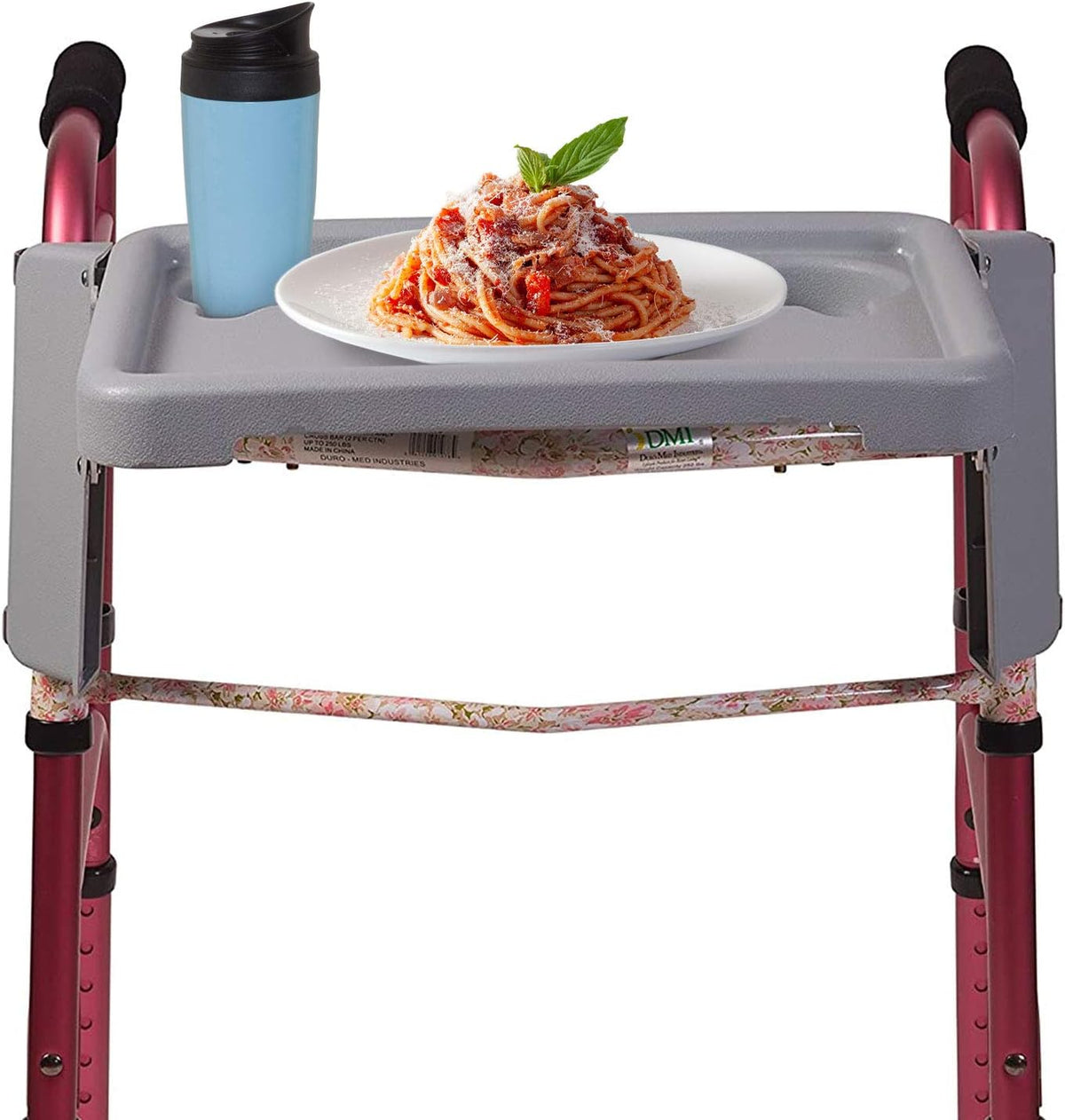 Folding Walker Tray with Two Cup Holders, 16 x 11.8 (Pack of 3) V687