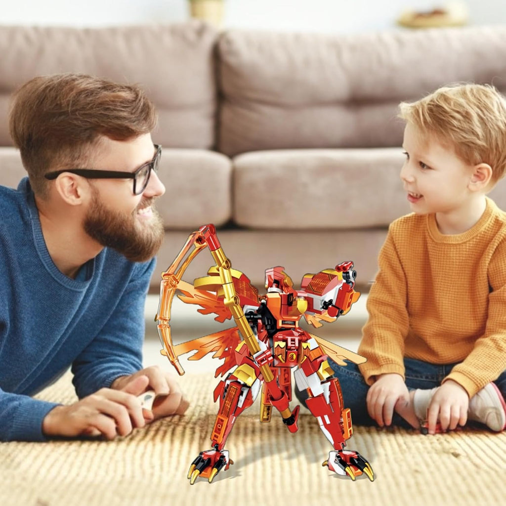 Red Ninja Figure Toy Building Blocks Set D855