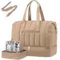 Travel Duffle Bag with Shoe Compartment, 42L Overnight Bag, 3Pcs Set E69072