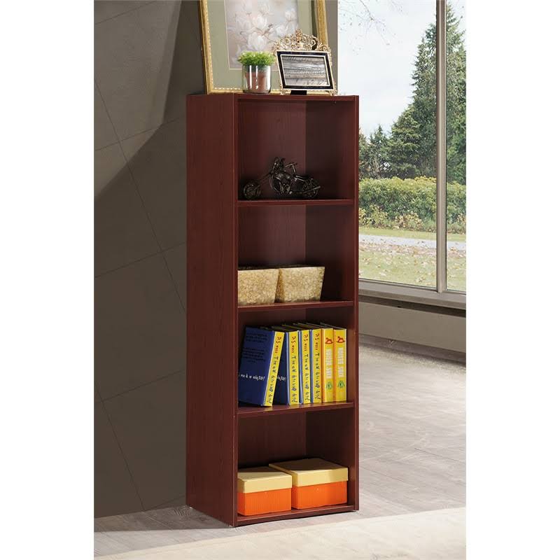 Mahogany 4-shelf Bookcase Q53992