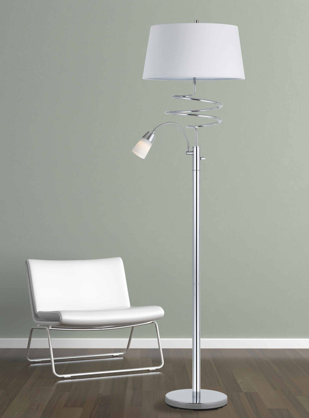 Metal Floor Lamp with LED Reading Lamp D217382