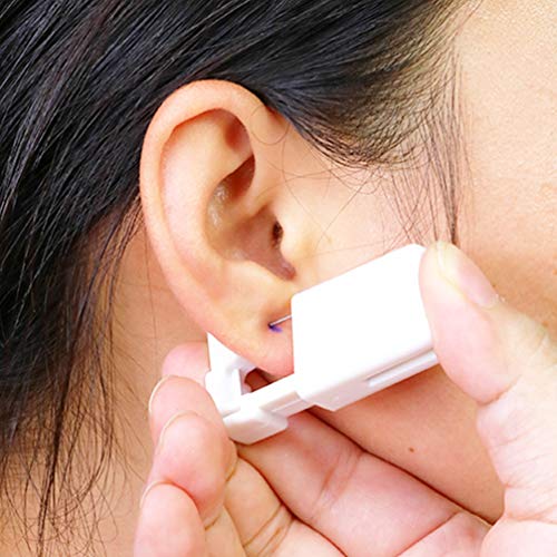 Disposable Self Mixed Colors Ear Piercing Gun Kit Tool (Gold) R79616
