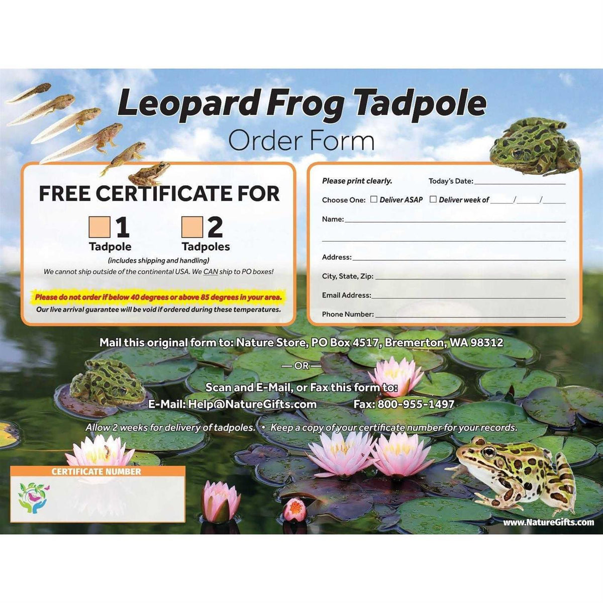 1-Gallon Frog Growing Kit L5767