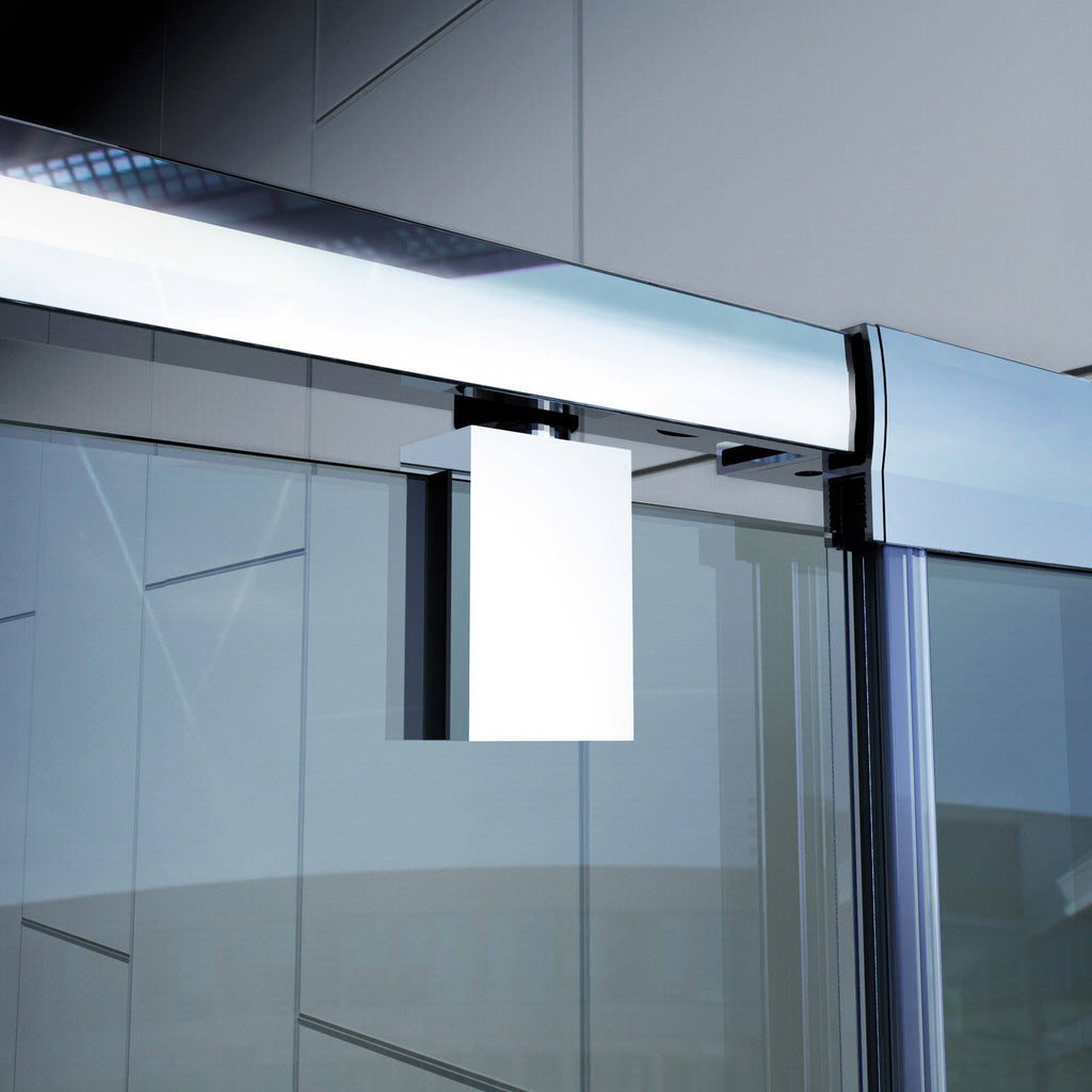 Semi-Frameless Pivot Shower Door in Brushed Nickel R813831