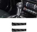 Carbon Fiber Control Handle Trim Cover Accessories for Ford Mustang 2015-2021 (2PCS Black) E98392