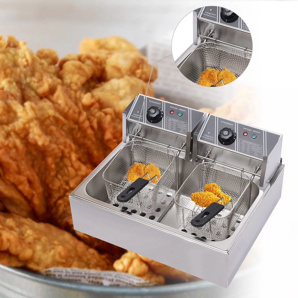 5000W 12L Stainless Steel Electric Deep Fryer I9373
