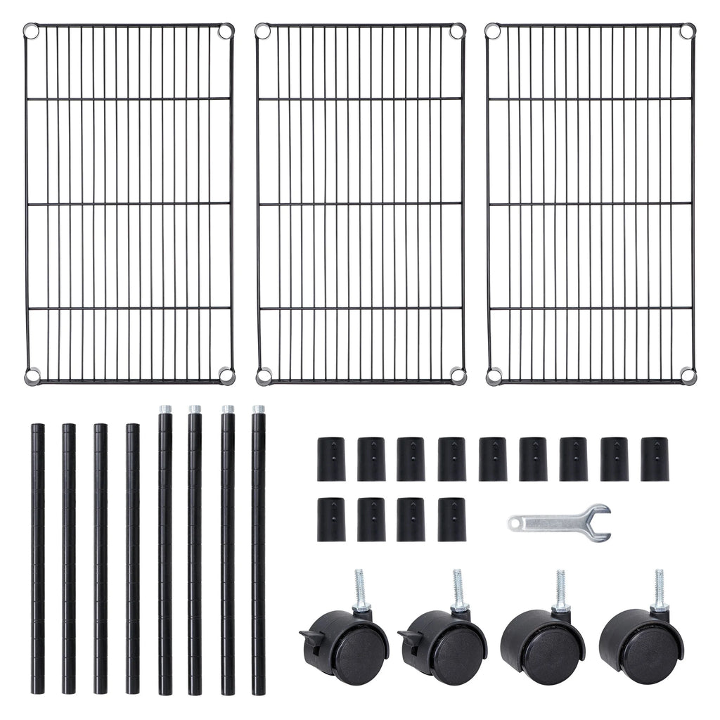 Rolling Kitchen Cart Black I555