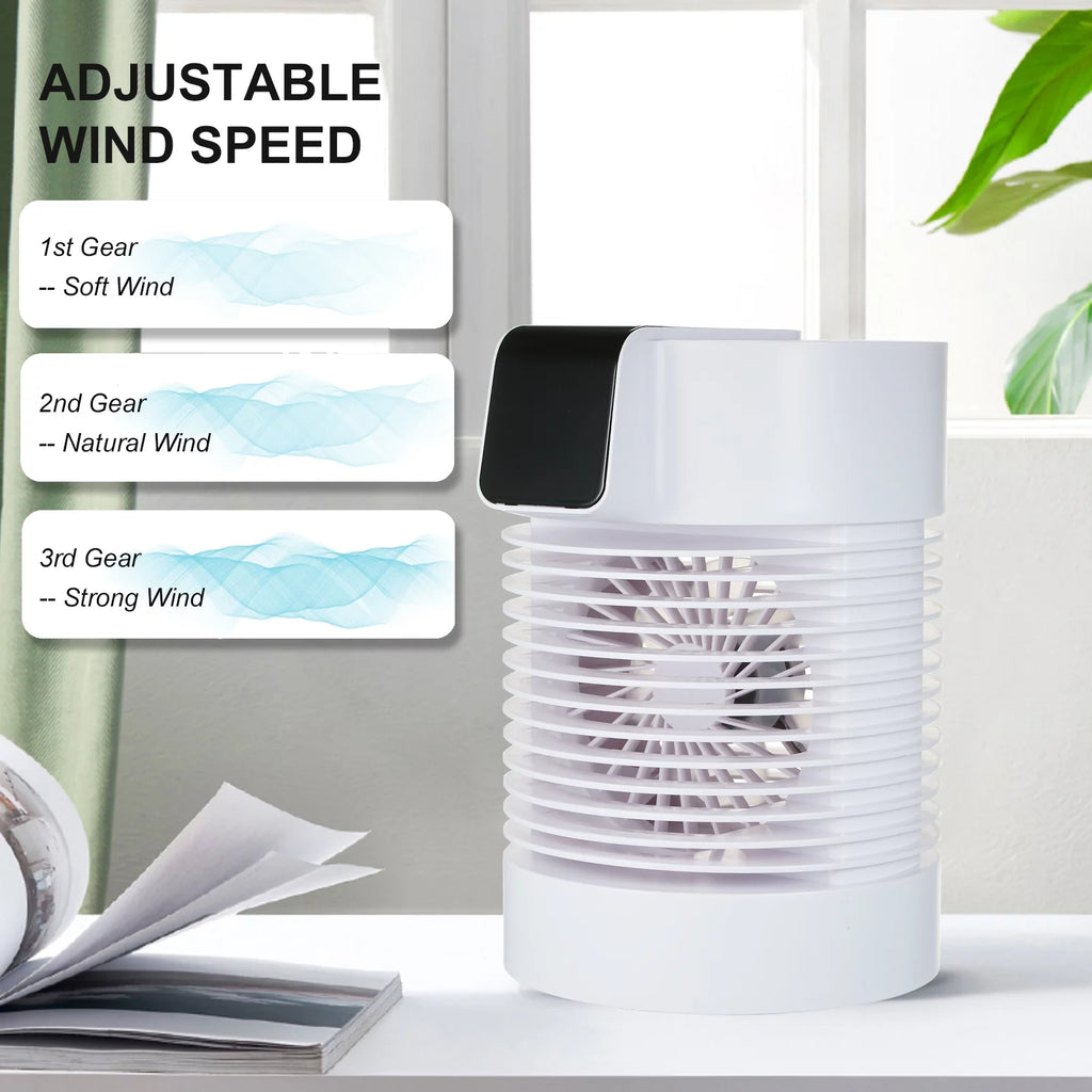 Touch Control 360-degree Rotatable Personal Air Cooler Humidifier Z561
